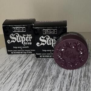 Bundle of 2 Kat Von D KVD Beauty Super Brow Pomade AUBERGINE - ORIGINAL Formula